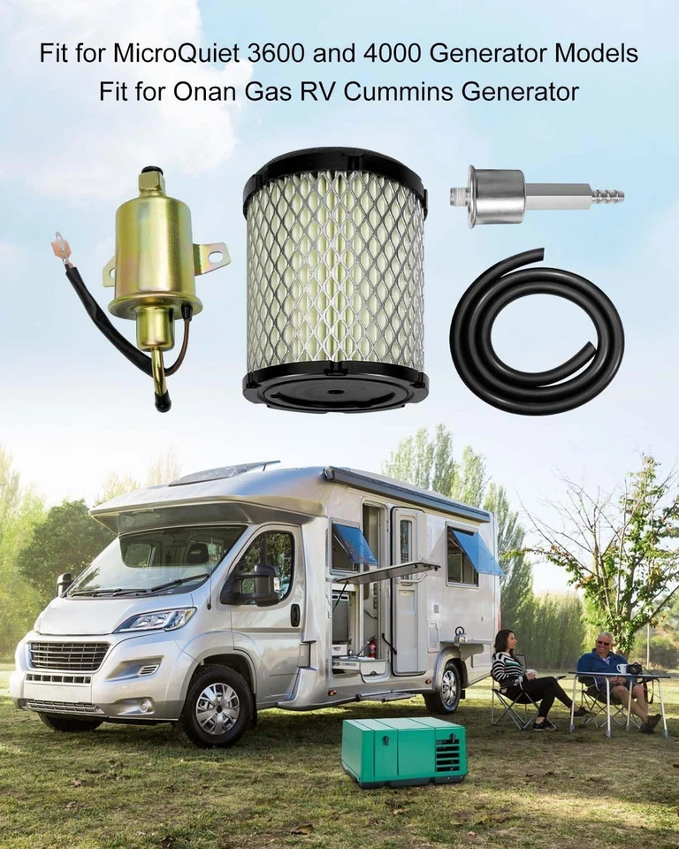 Bomba de combustible con filtro de combustible y filtro de aire kit de puesta a punto apto para Onan Cummins Foto 2 de 4