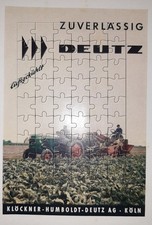 Werbeanzeige 1960 Kl&ouml;ckner-Humboldt- Deutz Schlepper Trecker Traktor ca. 19x13cm