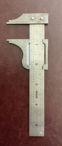 VINTAGE #729 GENERAL METAL CALIPER MEASURING TOOL.