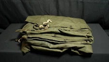 Vintage USA 1968 Military Pup Tent Half Tent Green Canvas
