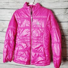 Gerry Girls Pink Long Sleeve Full-Zip 100 Nylon Puffer Jacket Size Large 14/16