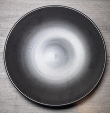 VTG Heath Ceramics 13  Serving Bowl Shallow Salad Bowl Coupe Black USA EUC