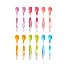 Munchkin Soft Tip Toddler  Baby Spoons Baby Weaning Spoons Set with Ergonomic