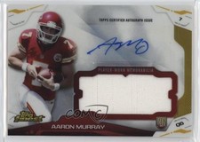 2014 Topps Finest Auto Jumbo Relics Aaron Murray #AJR-AMU Auto nd3
