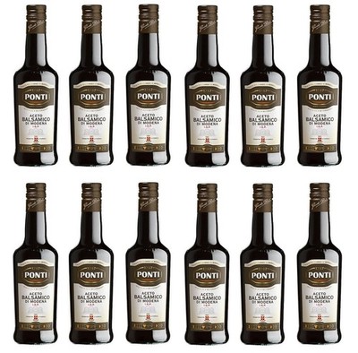 12x Ponti Aceto Balsamico di Modena IGP 500 ml Balsamico-Essig aus Modena