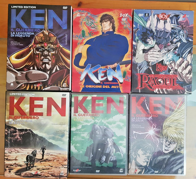 KEN THE WARRIOR Hokuto, Toki, Julia, Raoul + The Origins + Dominator DVD Lot