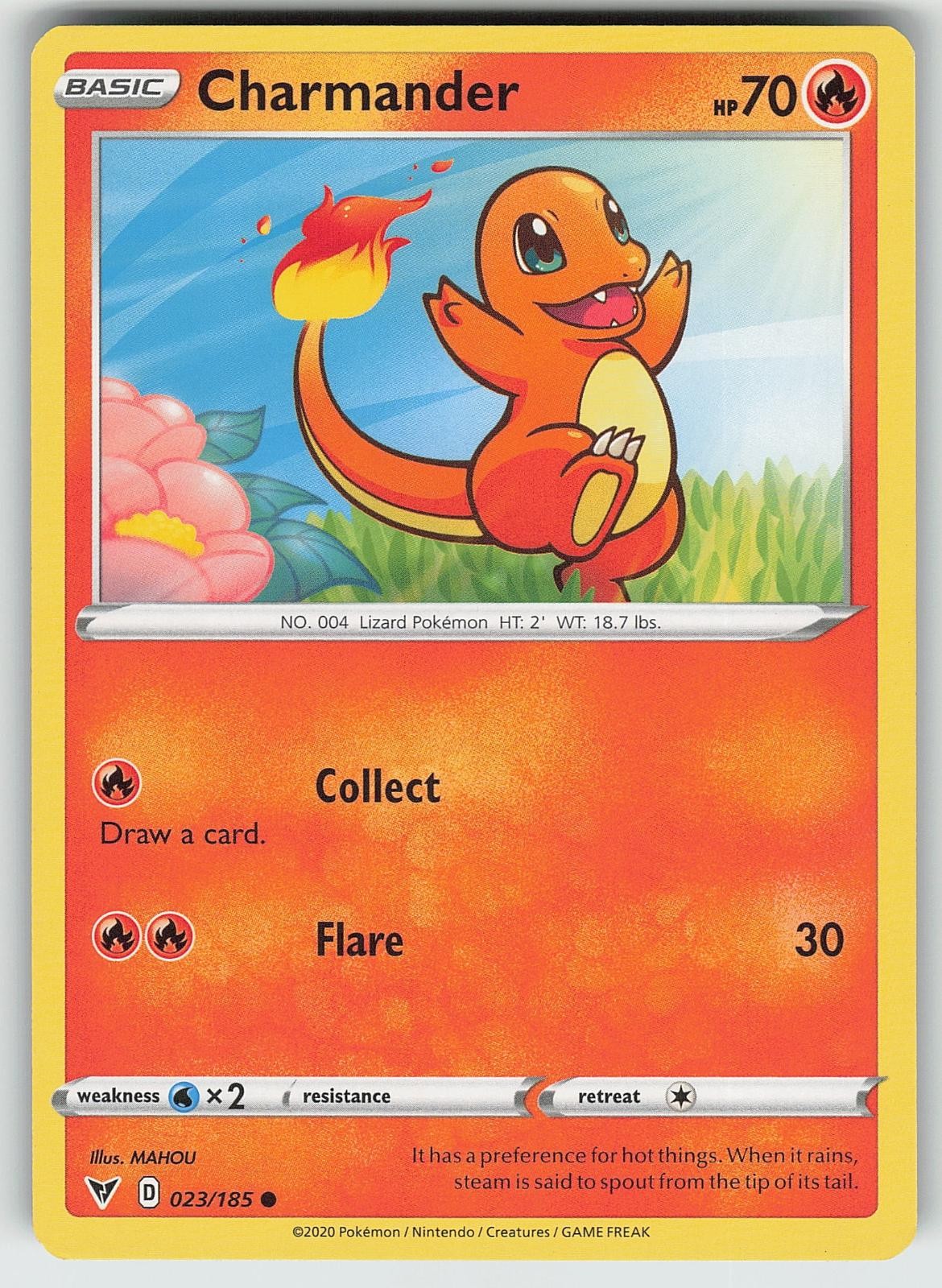 Pokemon Charmander 023/185 Vivid Voltage Common NM