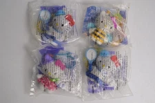 4 Vintage Hello Kitty McDonalds Happy Meal Toys Tennis Beach Pull String NIP