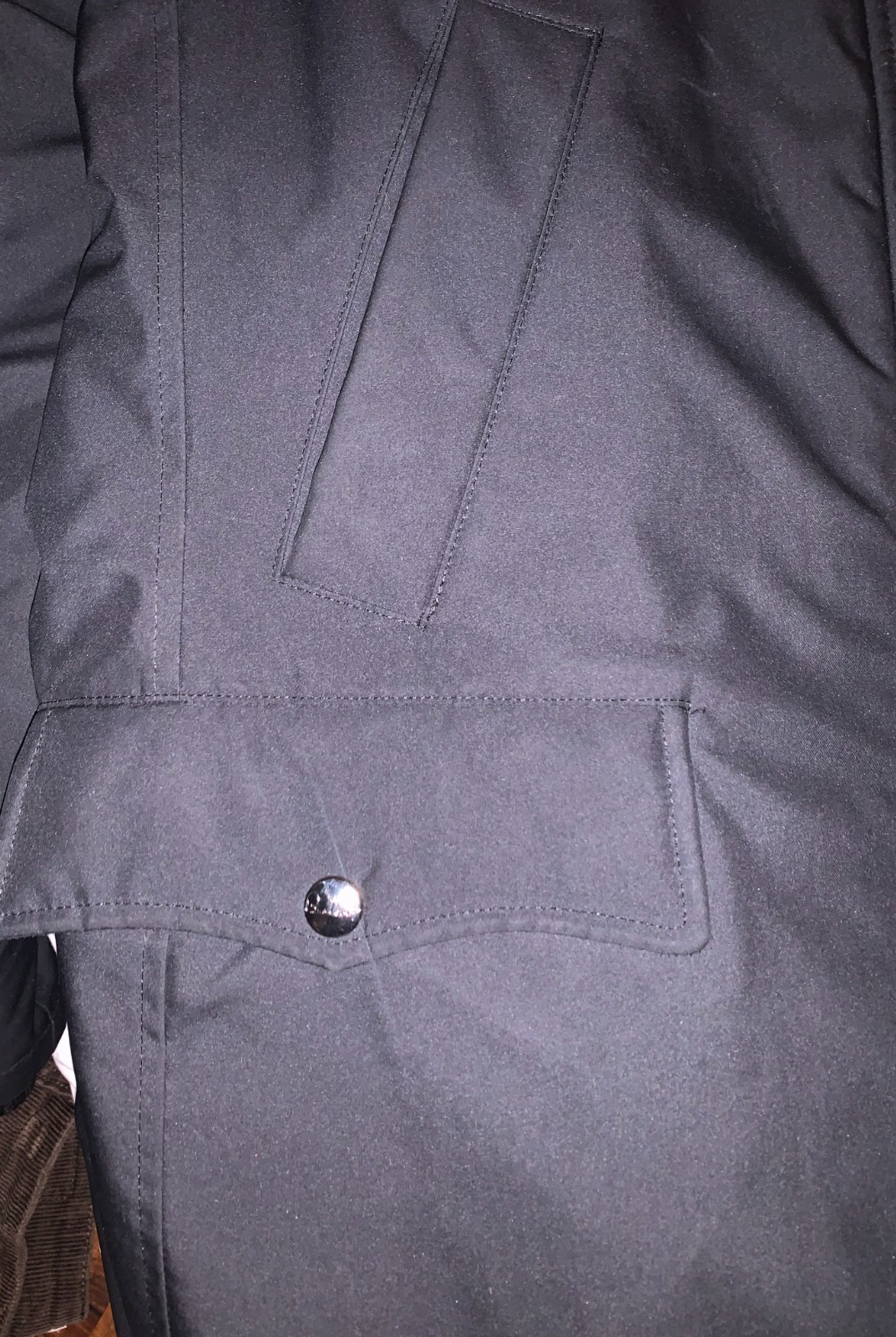 BURBERRY Babthorpe Parka Coat Black Women’s Size: M  Raccoon Trim Hood Perfect ! thumbnail 7