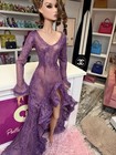Integrity Toys Boheme Eden Blair NU. Face Fashion Doll  Sheer Lilac Dress Gown . — photo 5