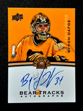 BYRON DAFOE 2023-24 BOSTON BRUINS CENTENNIAL BEAR TRACKS AUTOGRAPHS #BTBD 89157
