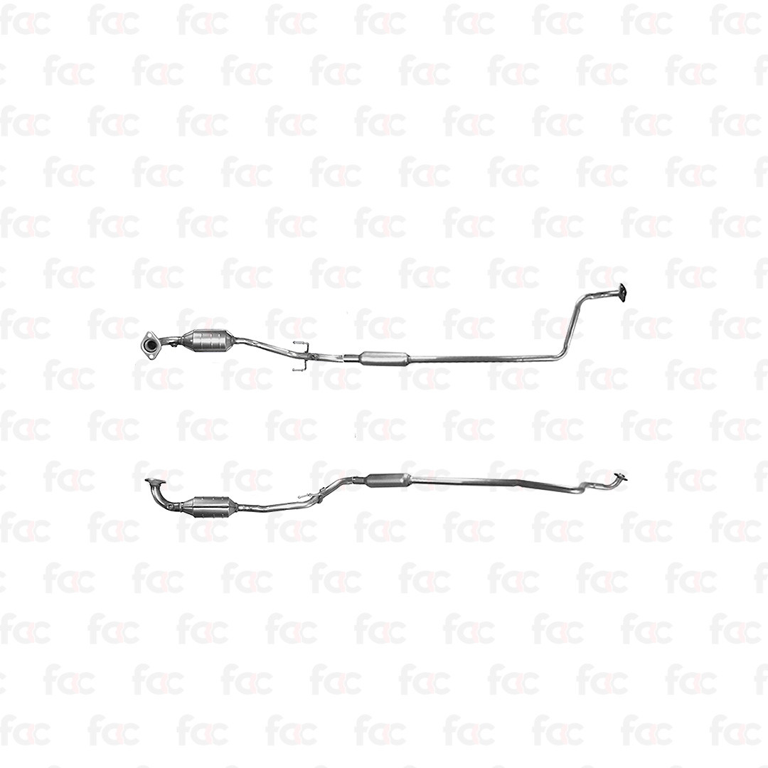 Homologated Petrol Catalytic Converter For Toyota Yaris 1.0 99-03 Euro 3