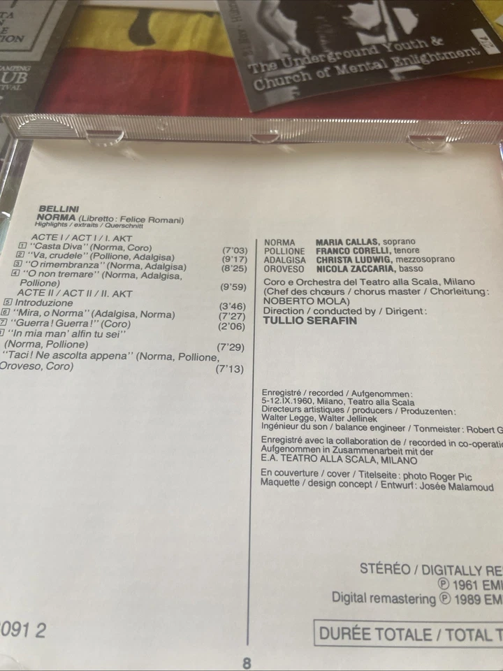 Bellini:Norma•Serafin, Highlights/Extraits/Querschnitt; Callas, EMI Classics - Bild 4 von 4