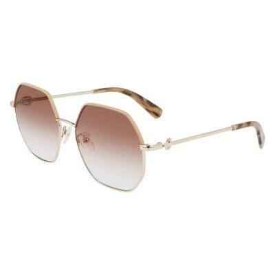 Longchamp LO140SL-731 Women Brown Sunglasses Metal Gradient Butterfly Eyewears