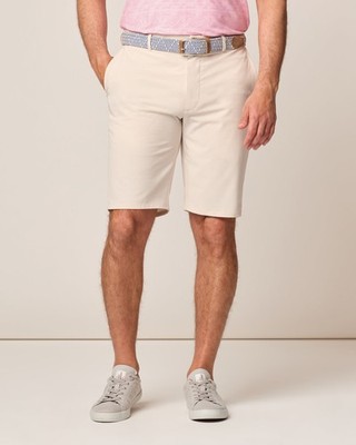johnnie-O Mulligan Performance Woven Shorts Mens Stone Size 34 (7845294)