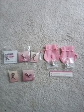 Avon Breast Cancer Crusade Pin Badges Job Lot Of 7 New