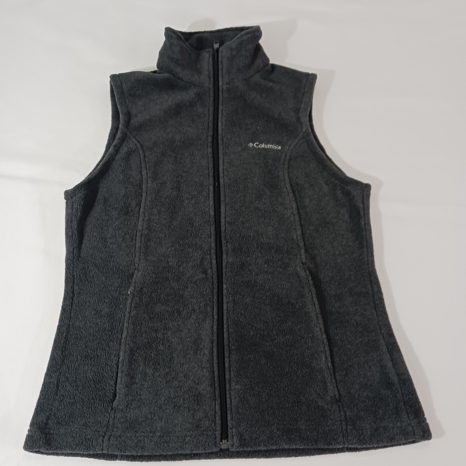 Columbia Sportswear WL1023 Women's Gray Fleece Benton Springs Vest Size Small