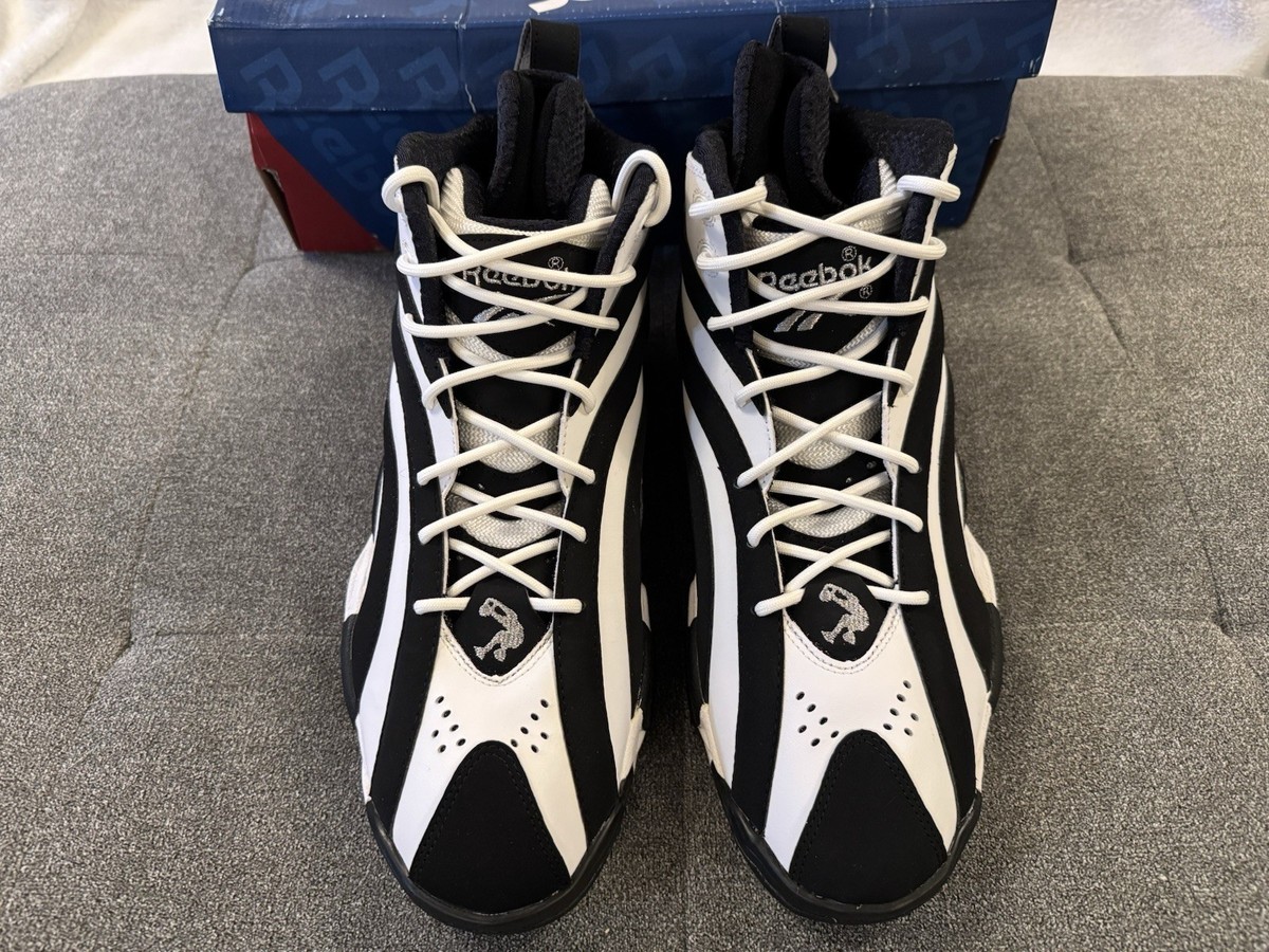 2013 Reebok Shaqnosis OG black white size 11 Shaquille O'Neal