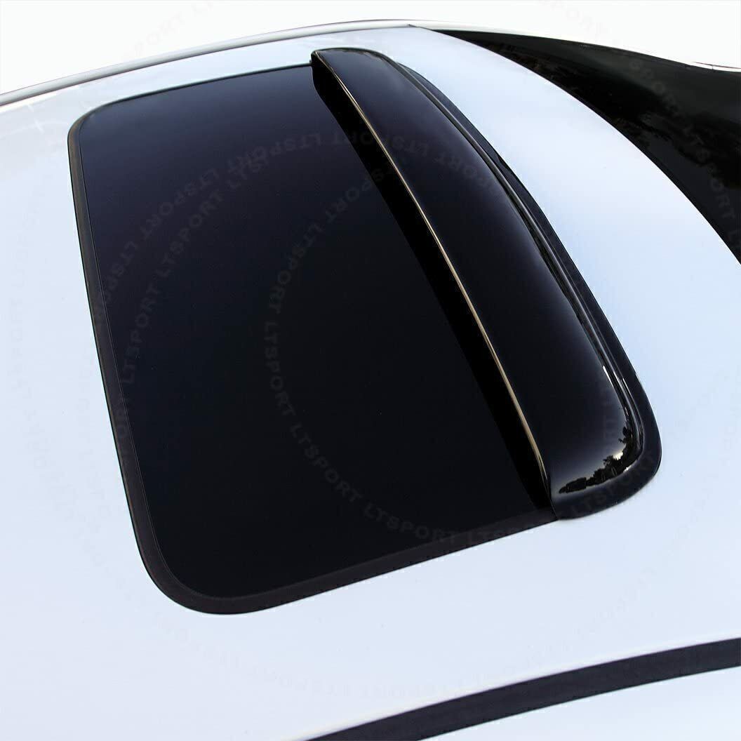 Geartronics 108CM Dark Smoke Sunroof Visor – Universal Wind Deflector For Roof Windows – J20F