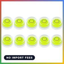 10Pcs Small Circular Bubble Level 10x6mm Mini Round Bullseye Spirit Levels Measu