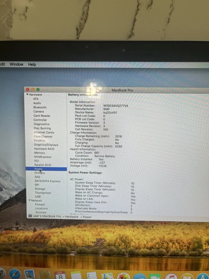 Apple MacBook Pro 15" - 2.66GHz i7 - 8GB Ram - 500gb HDD - High Sierra - Probado Foto 3 de 4