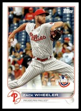 2022 Topps Opening Day Zack Wheeler Philadelphia Phillies #61