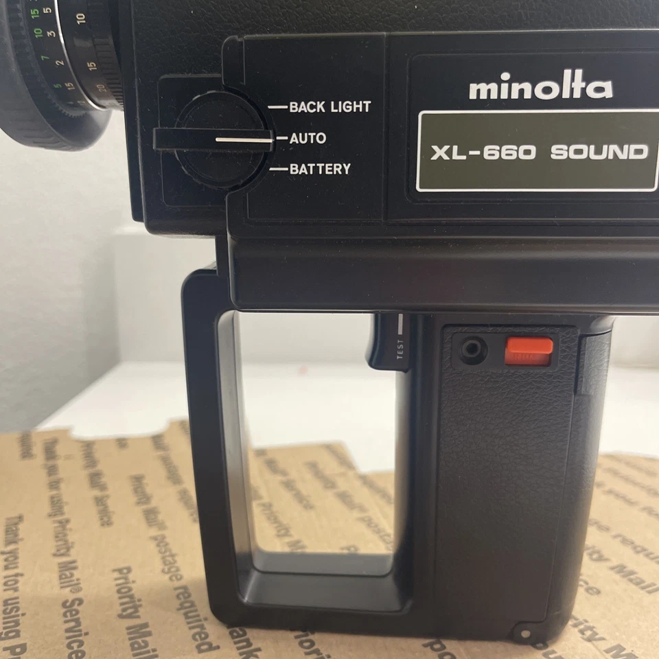 Cámara de película Minolta XL-660 Sound Super 8 8 mm - no probada como está Foto 3 de 4