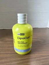 DEVA CURL NO-POO DECADENCE ZERO LATHER CLEANSER 12 OZ BOTTLE LEAKED 95% FULL