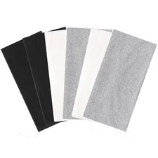 6 Pack Wide Headbands for Women, 9.3x4.7inch Cotton Black, white, gray 