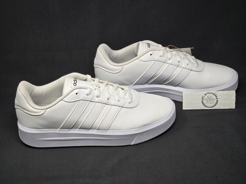 Adidas Court Platform Womens Size 9 Triple White Casual Shoes GV9000 NBY - Picture 4 of 7