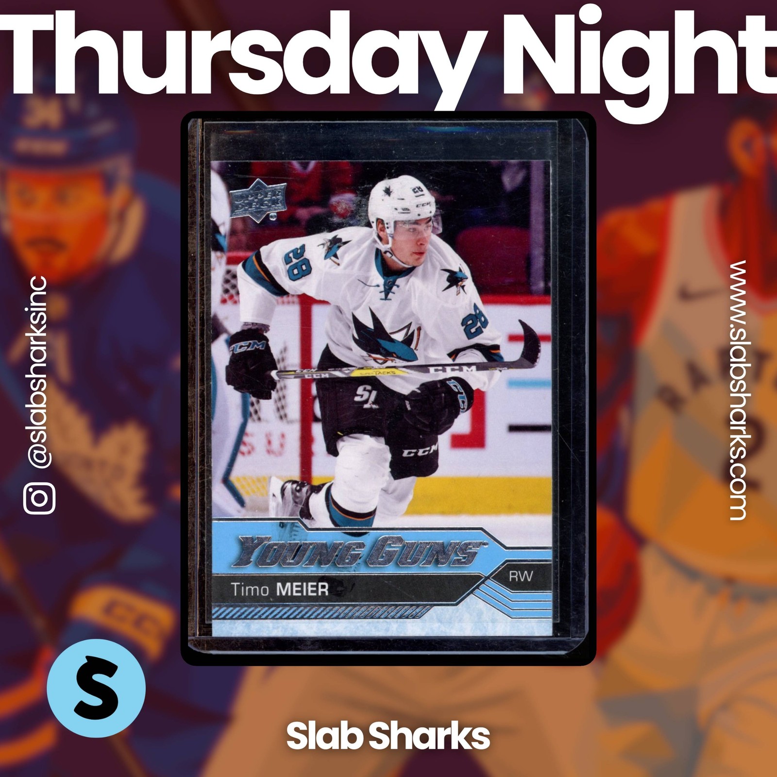 2016 UPPER DECK #479 TIMO MEIER YOUNG GUNS RC ROOKIE