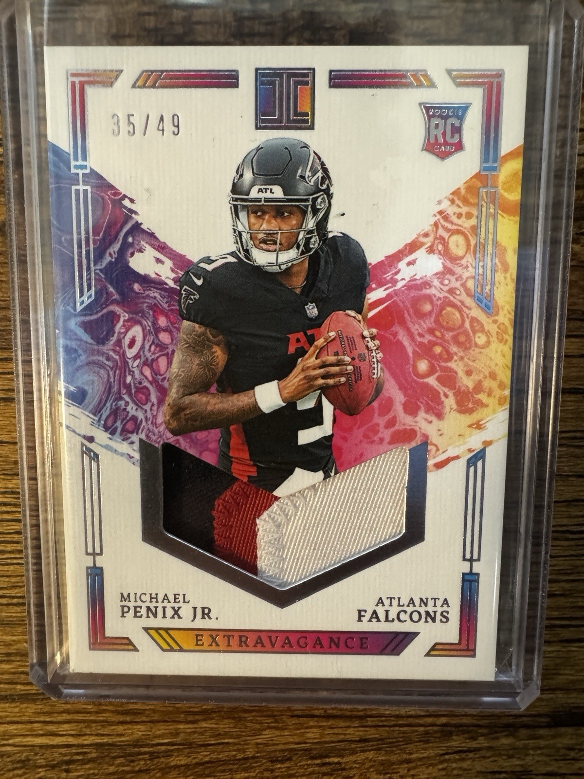 2024 Panini Impeccable Extravagance Patches Michael Penix Jr. Rookie (RC) /49