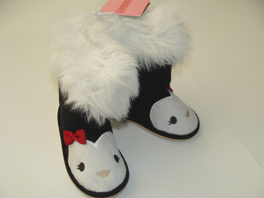 Chaussettes Gymboree Penguin Chalet Filles Taille 11-13 (5-7 Ans) - Motifs Rayures Et Points - Neuves Avec étiquettes