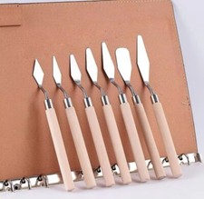 7pcs Stainless Steel Spatula Palette  Set Smooth Cake Decorating/Baking