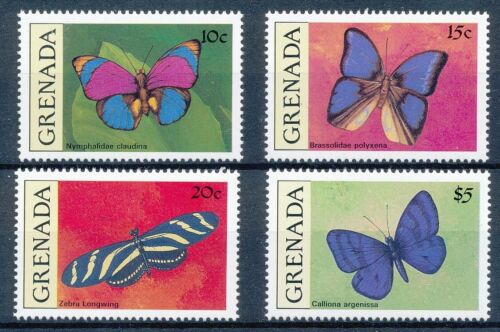 [BIN22327] Grenada 1990 Butterflies good set very fine MNH stamps - 第 1/1 張圖片