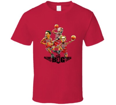 Jordan Pippen Rodman The Big Greatest Ever Chicago Basketball Fan T Shirt 