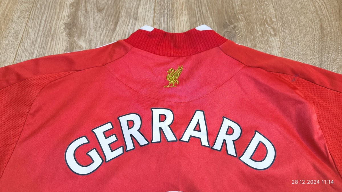 Liverpool Gerrard #8 Home Football Shirt Soccer Jersey 2008 Liverpool Gerrard #8 Home Football Shirt Soccer Jersey 2008
