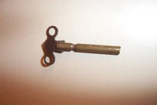 VTG ANTIQUE / VINTAGE CLOCK WIND-UP KEY Long Shaft Brass