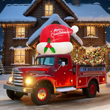 6FT Christmas Inflatable Outdoor Decoration, Funny Christmas Inflatables Santa H