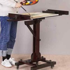 Cavalletto per pittura ad olio acquerello in legno massello tipo ponteggio in piedi legno