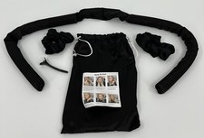 Heatless Curler Headband Hair Roller Curls Hair Waver Hair Curling Black 4 Pc