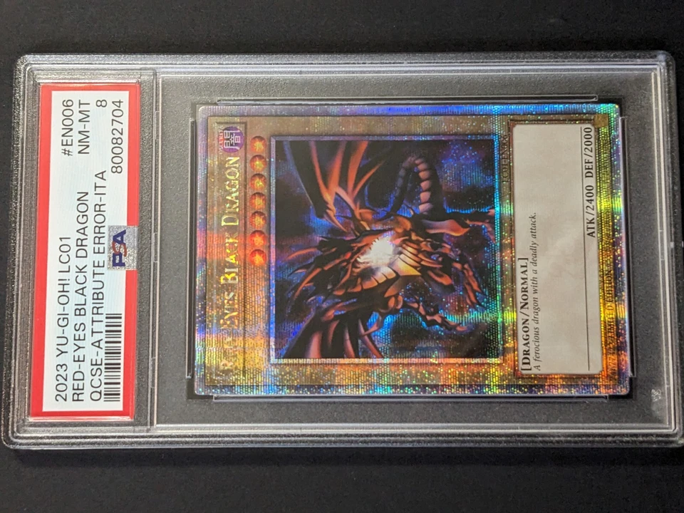 PSA 8  -  Red-Eyes Black Dragon Quarter Century 25th Anniversary LC01-EN006 - Image 3 of 4