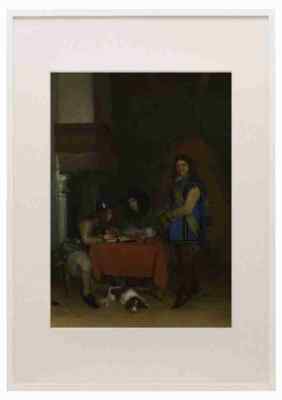 Gerard ter Borch An Officer dictating a Letter A3 A4 Framed Print Picture