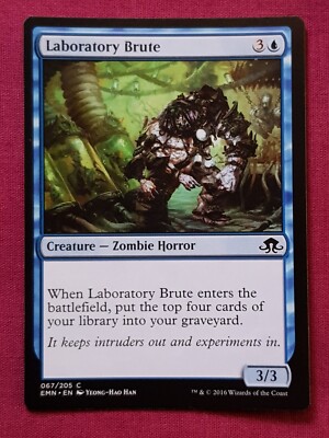 Magic The Gathering ELDRITCH MOON LABORATORY BRUTE blue card MTG