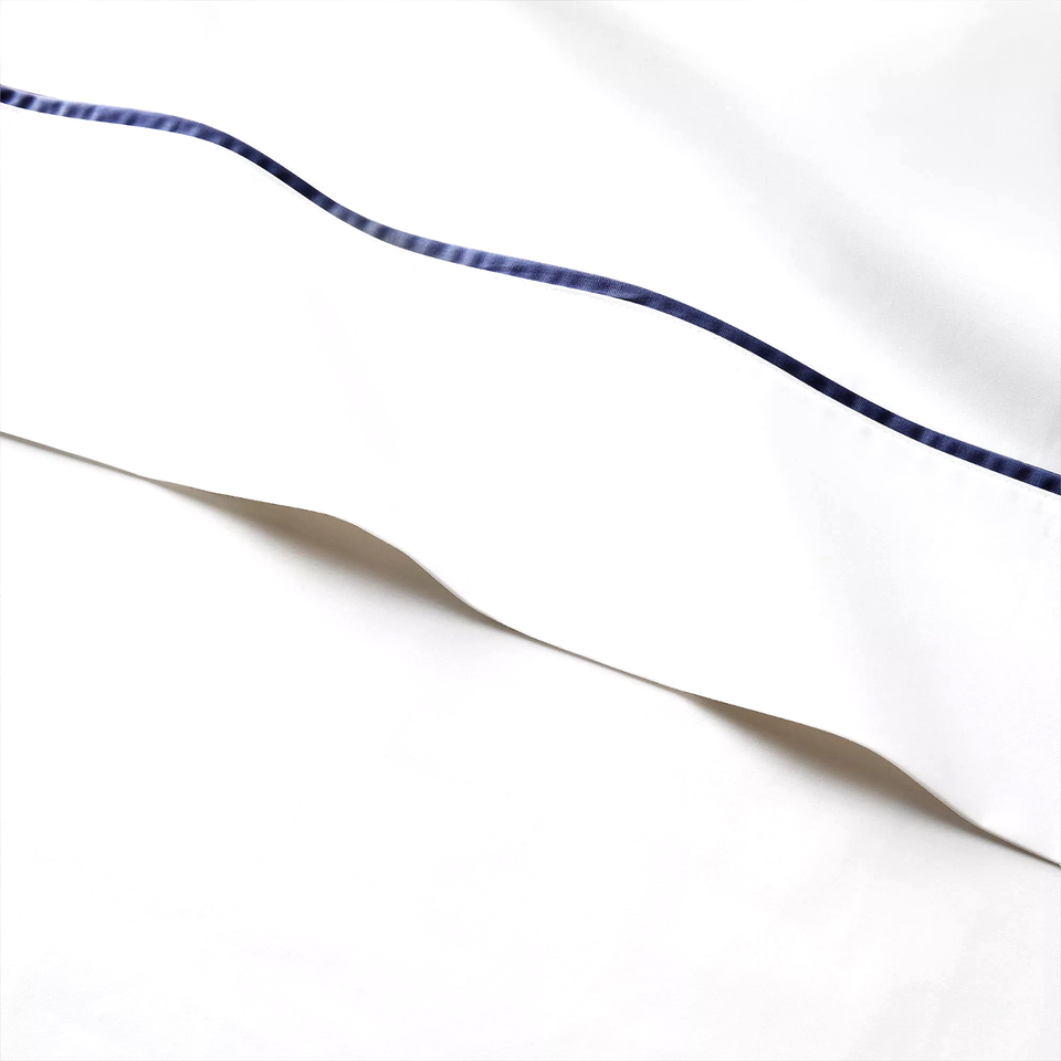 Ralph Lauren Organic Cotton Percale Palmer King Flat Sheet 185 White