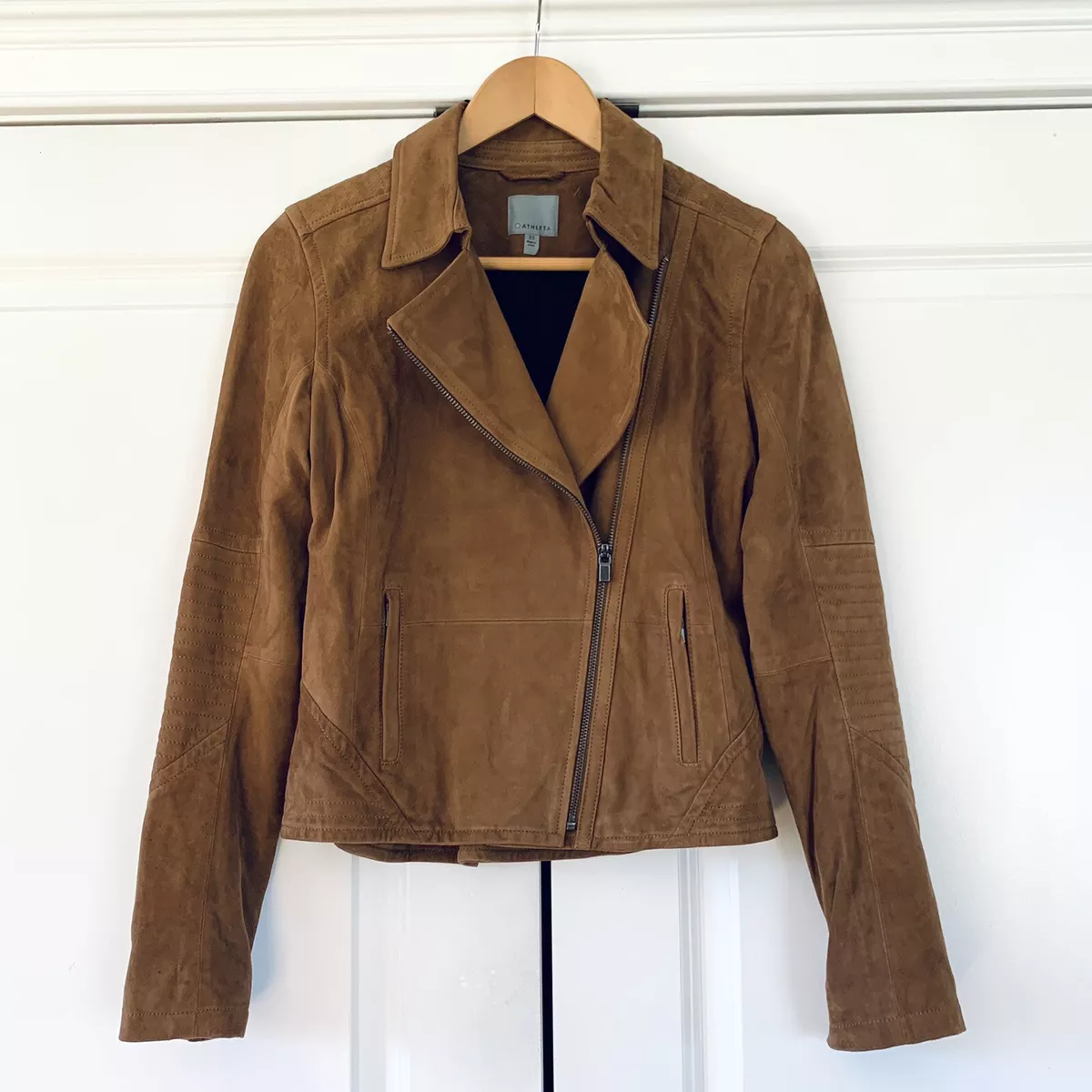 Athleta leather moto best sale jacket