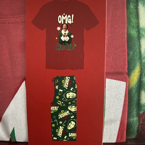 ELF Men's Sleep Set Pants & Tee Pajamas PJs Boxed Set Medium Buddy The Elf $60 - 第 6/11 張圖片