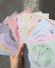 Star Sign Print | Zodiac Print | Birthday Gift Print | Horoscope wall art, mini