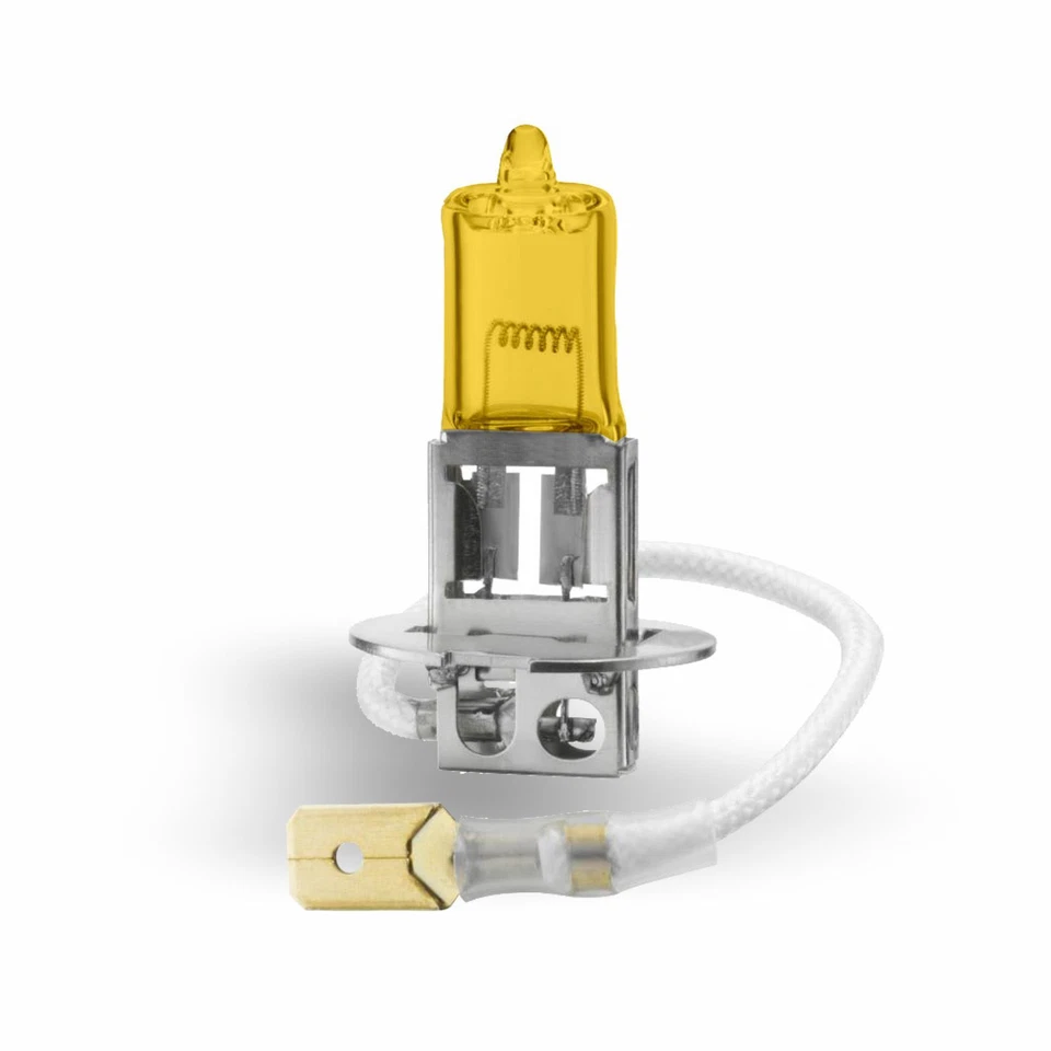 2x H3 Lunex SUPER YELLOW 453 12V 55W Car Halogen Headlight Bulbs PK22s 2300K - Image 2 of 3