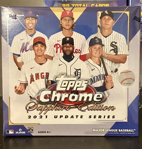 2021 Topps Chrome Update Sapphire Edition Baseball Cards - Hobby Box - Sealed